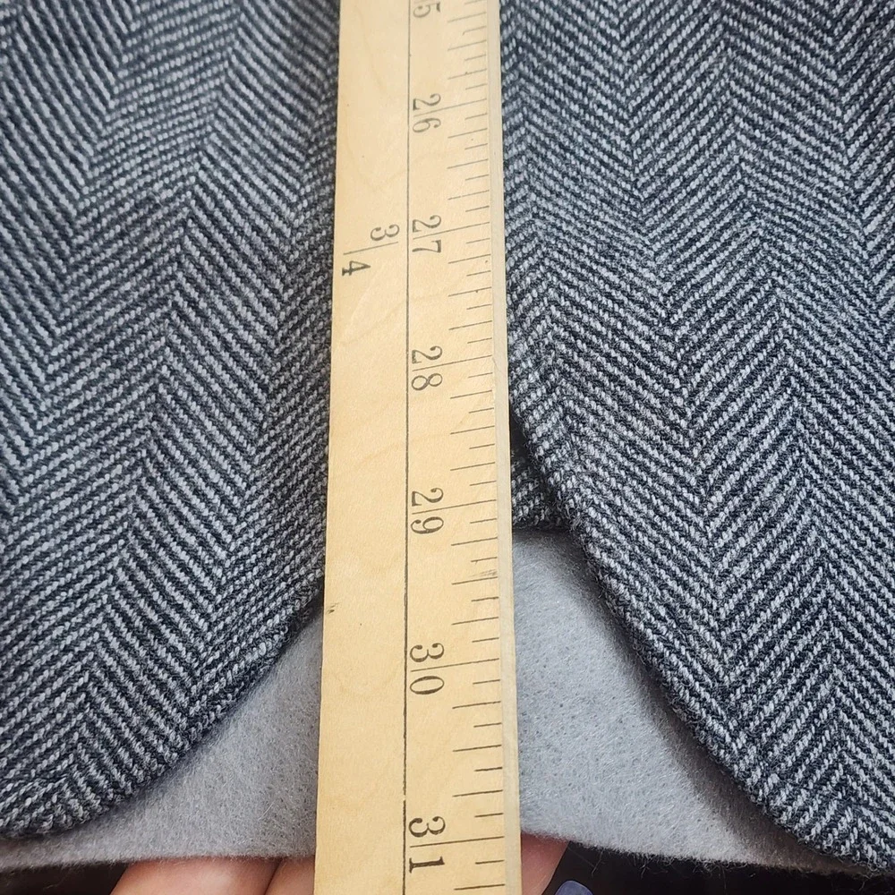 Club Room Blazer Grey Herringbone Wool Blend Mens XXL